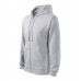 Vyriškas džemperis MALFINI Trendy Zipper 410 Ash melange, 300 g/m²