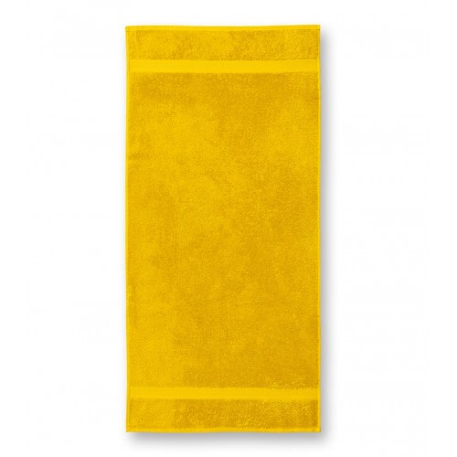 Vonios rankšluostis Malfini 903 yellow 50x100cm. Medvilnė 450 g.m2