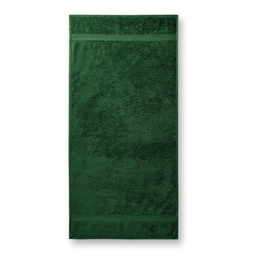 Vonios rankšluostis Malfini 903 bottle green 50x100cm. Medvilnė 450 g.m2