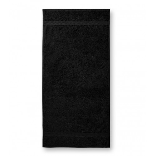 Vonios rankšluostis Malfini 905 black 70x140cm. Medvilnė 450 g.m2