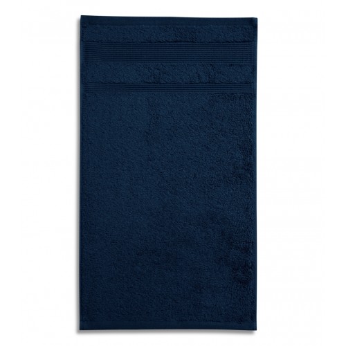 Kilpinis rankšluostis Malfini Organic navy blue 50x30 cm. Ekologiškos medvilnės