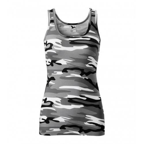 Moteriški Marškinėliai MALFINI Camo Triumph 180 g/m² Camouflage gray
