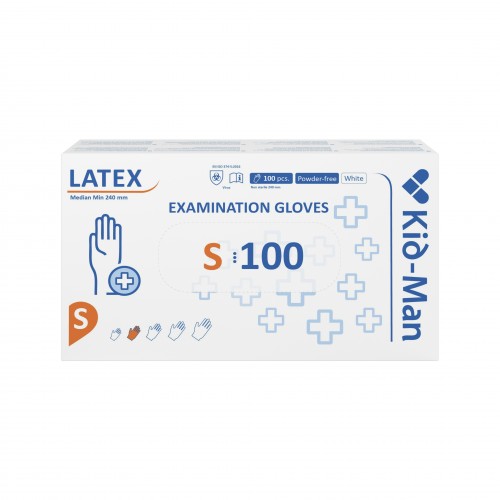Lateksinės pirštinės Kid-Man N100, dydis S