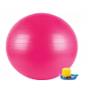 Rožinis gimnastikos kamuolys su pompa, 75 cm.