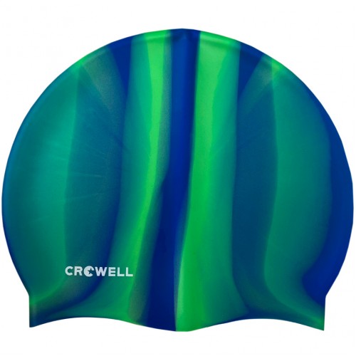 Plaukimo Kepuraitė Silikoninė Crowell Multi Flame Mėlinai Žalia