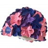 Plaukimo Kepurėlė "Crowell" Su Gėlėmis Rožinės-Violetinės-Tamsiai Mėlynos Spalvos 4
