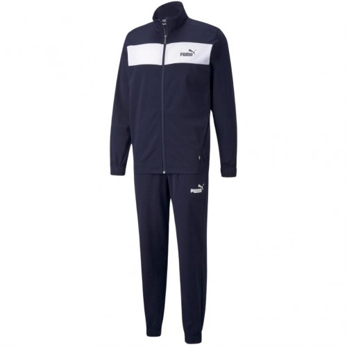 Vyriškas Sportinis Kostiumas Puma Poly Suit Tamsiai Mėlynai Baltas 845844 06