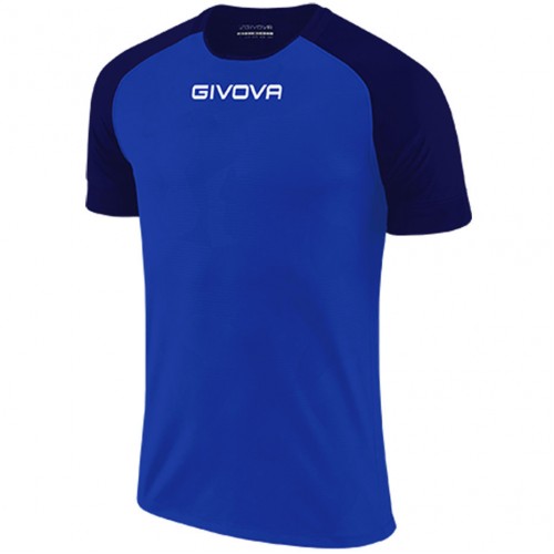 Marškinėliai Givova Capo MC Tamsiai Mėlyni MAC03 0204