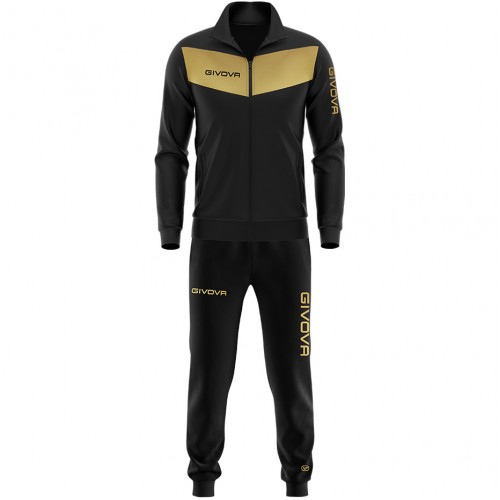 Sportinis Kostiumas Givova Luxury Visa Juoda Ir Auksinė TR018L 1020