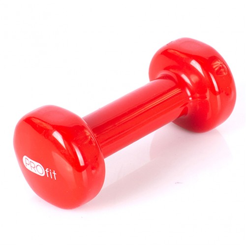 Profit vinilinė hantelė 1 kg, raudona Profit vinilinė hantelė 1 kg, raudona