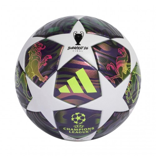 adidas UCL 25/26 Final League futbolo kamuolys, violetinis ir baltas