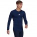 Vyriški Adidas Kompresiniai Ilgomis Rankovėmis Marškinėliai Tamsiai Mėlyni GU7338