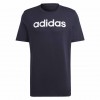 Vyriški adidas Essentials Single Jersey Linear Embroidered Logo marškinėliai, tamsiai mėlyni