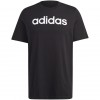 Vyriški adidas Essentials Single Jersey Linear Embroidered Logo marškinėliai, juodi