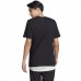 Vyriški adidas Essentials Single Jersey Linear Embroidered Logo marškinėliai, juodi Vyriški adidas Essentials Single Jersey Linear Embroidered Logo marškinėliai, juodi