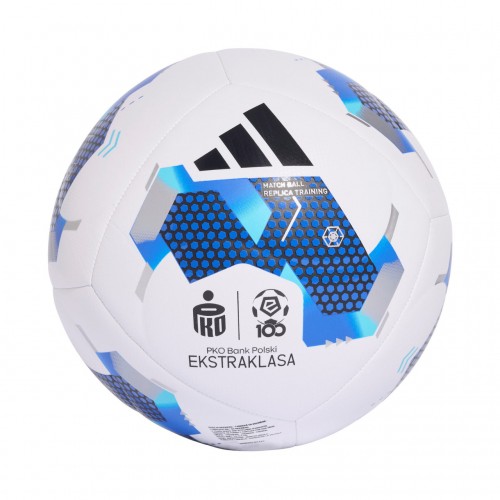 Futbolo kamuolys adidas Ekstraklasa 26/27 Training baltai mėlynas KE5152 Futbolo kamuolys adidas Ekstraklasa 26/27 Training baltai mėlynas KE5152