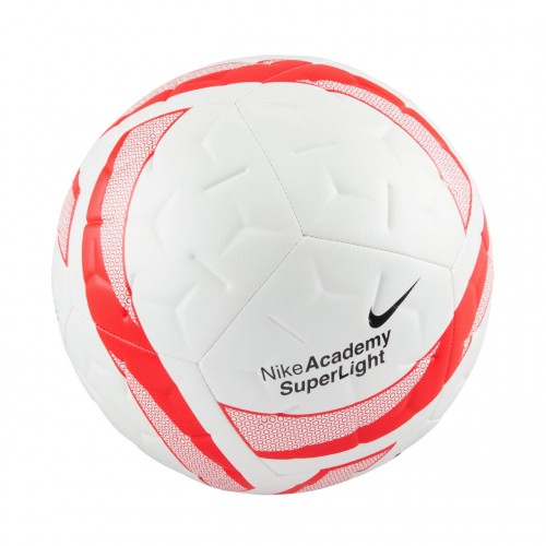 Nike Academy Superlight futbolo kamuolys, baltas ir raudonas Nike Academy Superlight futbolo kamuolys, baltas ir raudonas