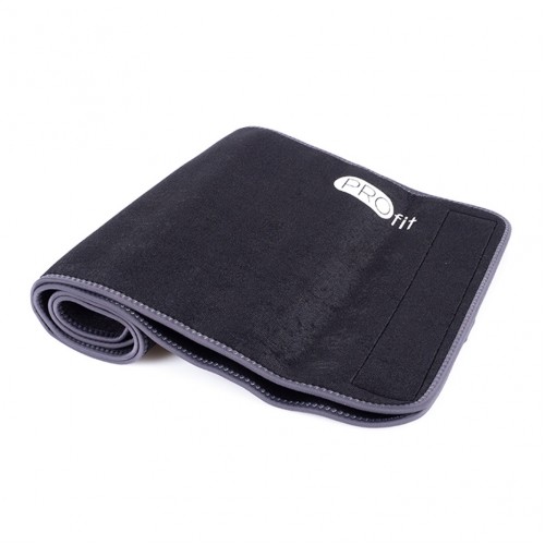 Profit platus neopreninis diržas, juodas, 125 × 30 × 0,3 cm (DK 5063)