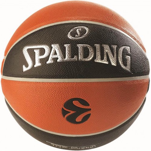 Krepšinio Kamuolys Spalding NBA Eurolyga IN/OUT Oranžinė-Juoda TF-500 84002Z/77101Z