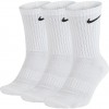 Kojinės, 3 poros, baltos, SX7664 100 Nike Everyday Cushioned Crew