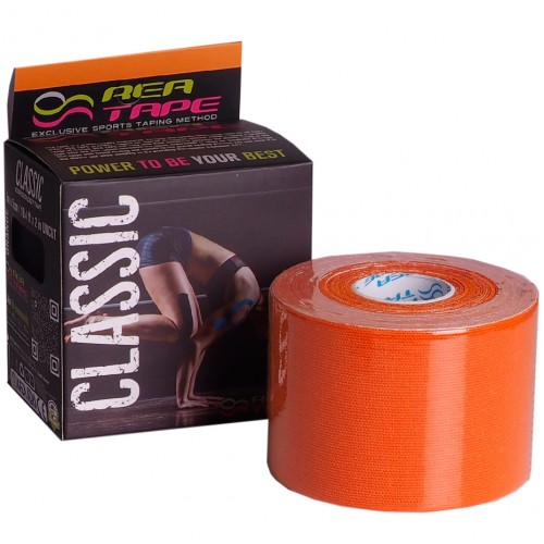 Fizioterapinis Teipas Rea Tape Classic  5m x 5cm Oranžinis