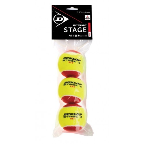 Lauko Teniso Kamuoliukai DUNLOP STAGE 3, 3 vnt.