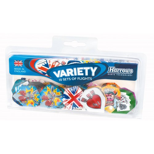 Strėlyčių sparneliai HARROWS VARIETY PACK 10 rinkinių po 3 vnt.