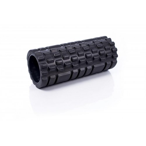 Masažinis jogos pilateso putų volelis Grid Roller, juodas