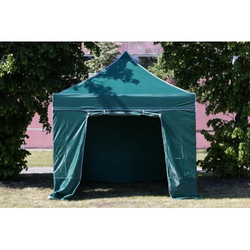Sulankstoma palapinė Pop Up 2.92x2.92 m, su sienomis ir stogu, žalia, serija H, plienas
