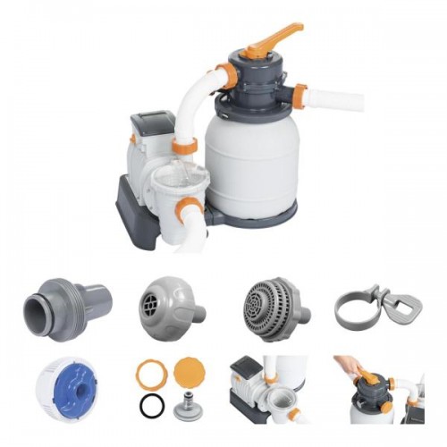Smėlio filtras siurblys 5678 L, bakas 9 kg Bestway 58497