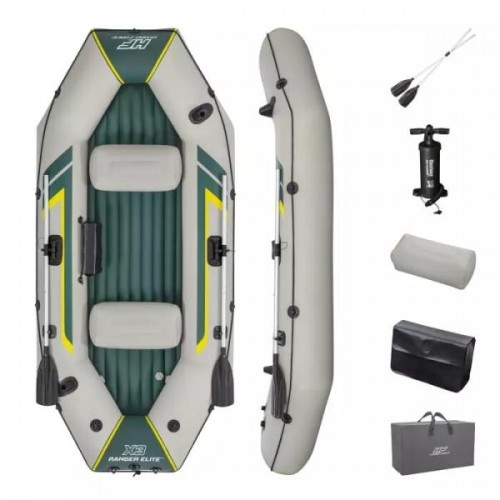 Pripučiami 3-vietų Bestway Ranger Elite X3 Raft, 295x130x46 cm, 65160