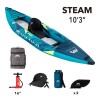 Pripučiamas kajakas su irklu Aqua Marina Steam 312x90 cm ST-312
