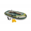 Pripučiama guminė valtis Intex SEAHAWK 2 Boat Set 236x114x41