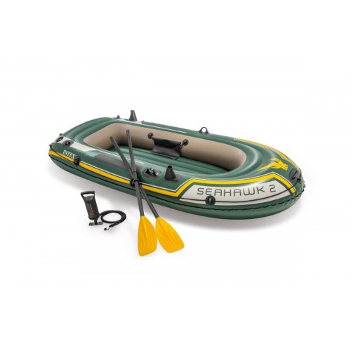 Pripučiama guminė valtis Intex SEAHAWK 2 Boat Set 236x114x41