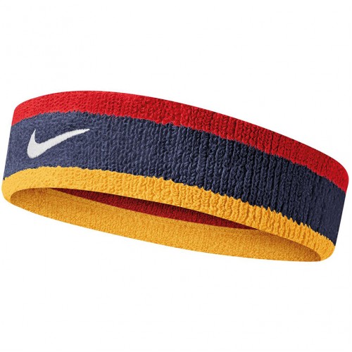 Spalvinga „Nike Swoosh“ Galvajuostė N0001544428OS, Mėlyna - Geltona - Raudona 