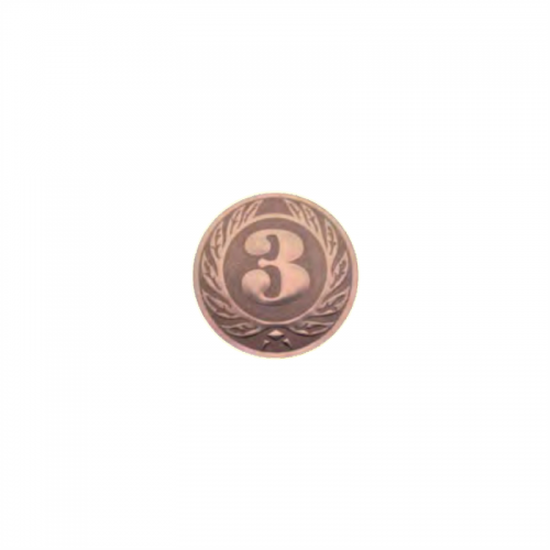 Įklija A1/J11 Trečia vieta bronza 25mm