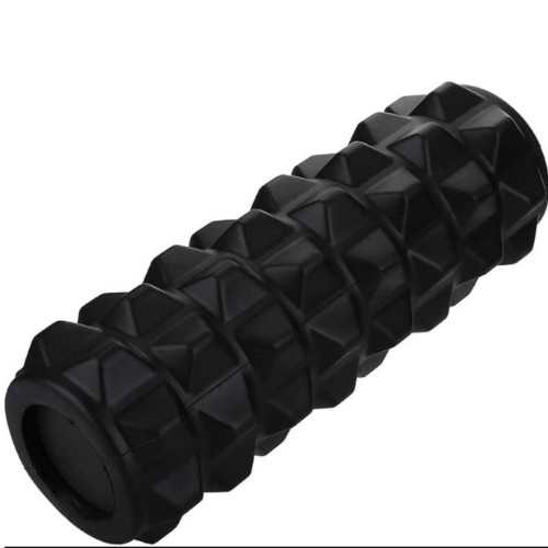 Masažinis jogos volas THOMS Solid Roll 33x14 cm. Juodas