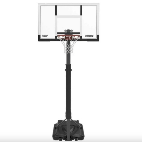 Mobilus reguliuojamo aukščio krepšinio stovas „LIFETIME 91286“ su „Power Lift“ sistema, 2,28–3,04 m