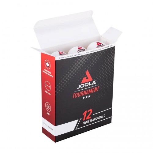 Stalo teniso kamuoliukai JOOLA Tournament*** 40+ WH, 12 vnt.