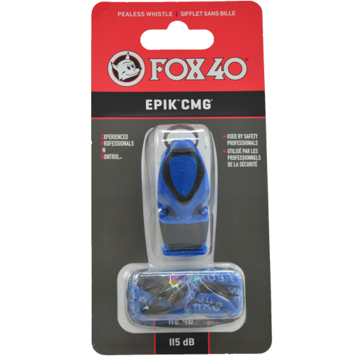 Švilpukas Fox 40 Epik CMG mėlynas su virvele, 8803-0108