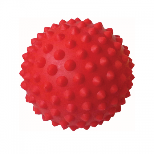 Dygliuotas Masažo Kamuoliukas Tonkey ActivaSmall Stand 9 cm, Raudoni